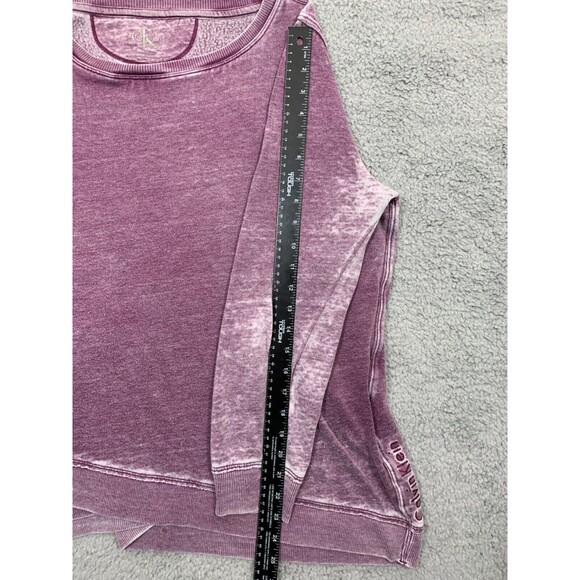 Women's Calvin Klein XXL Vintage Design Distressed Pull-on Sweater Longsleeve - Picture 14 of 16